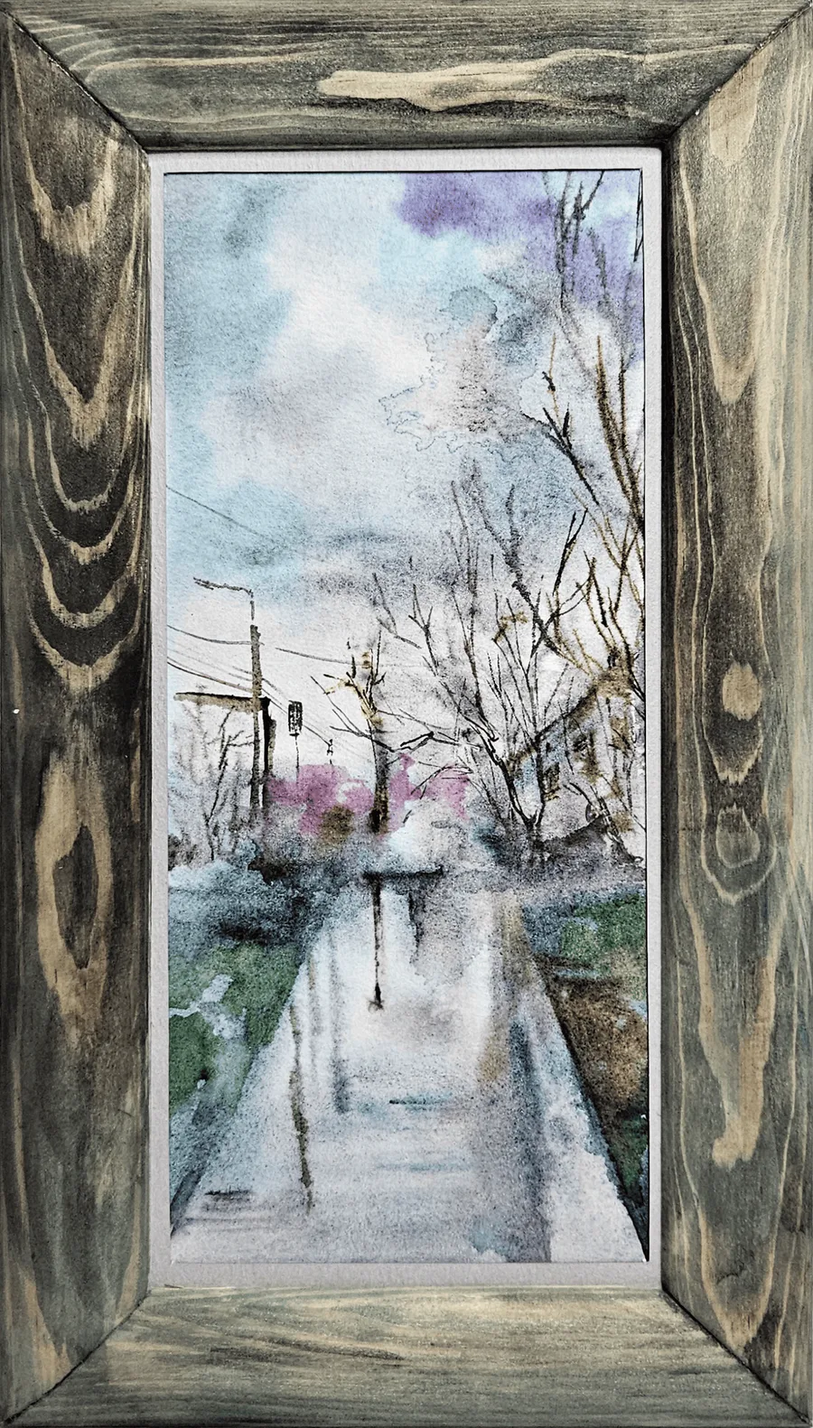 По лужам